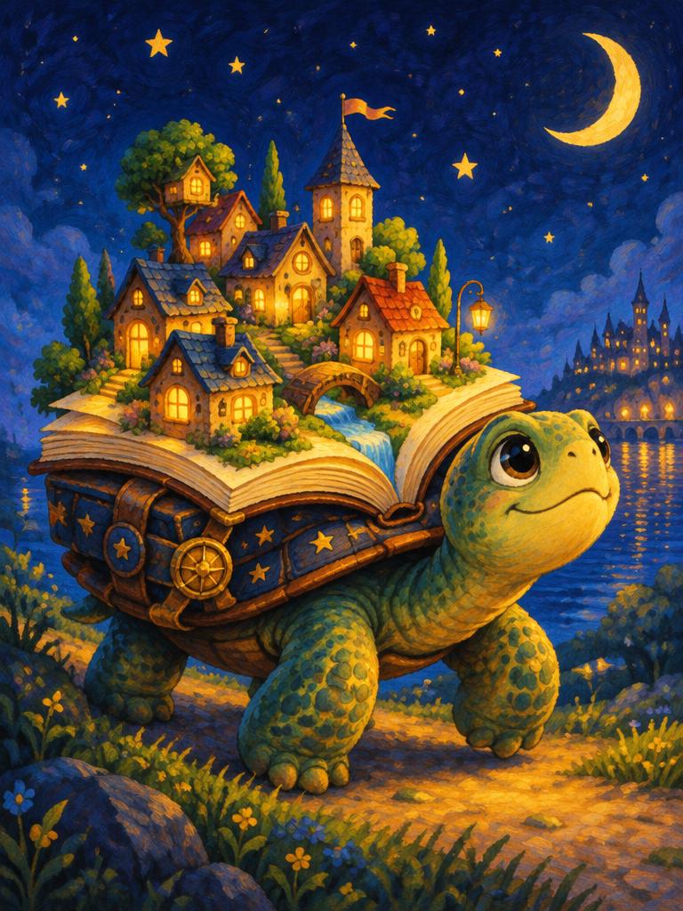 A storybook turtle