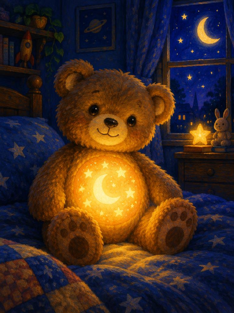 A teddy bear nightlight