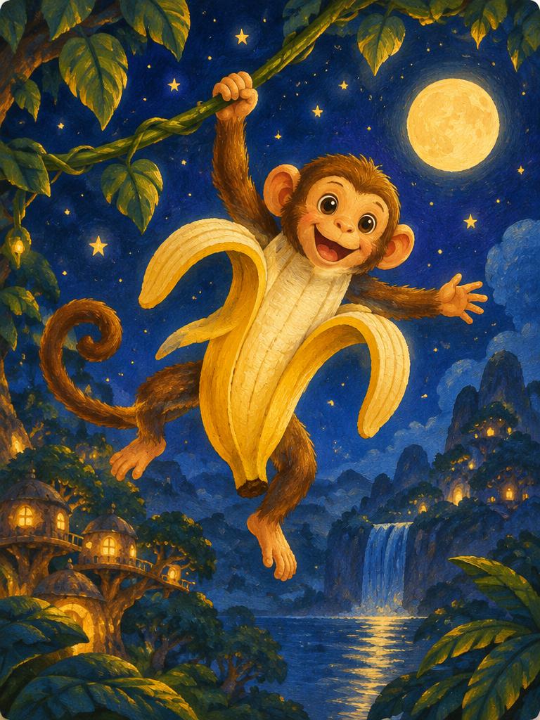 A banana monkey