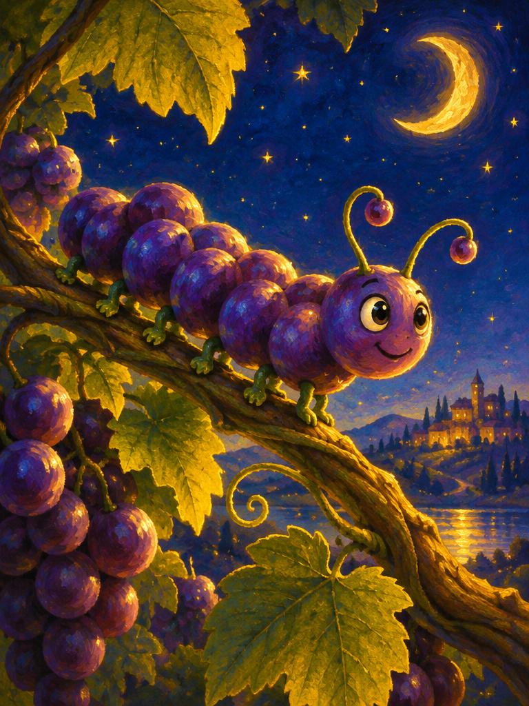 A grape octopus