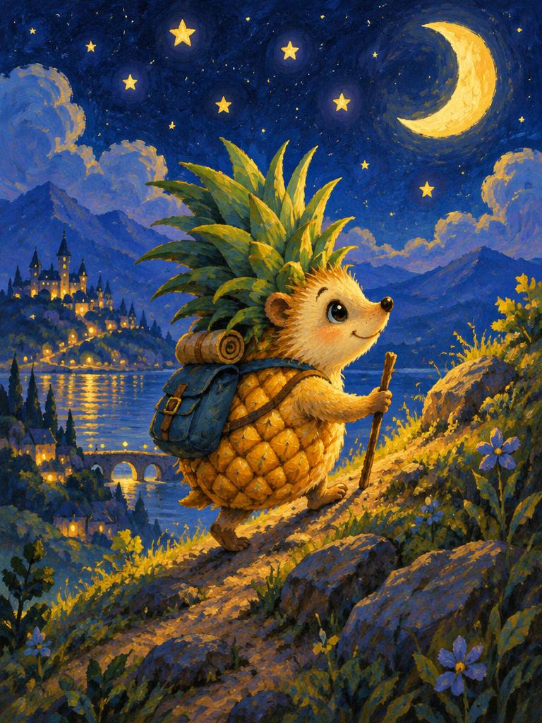 A pineapple porcupine