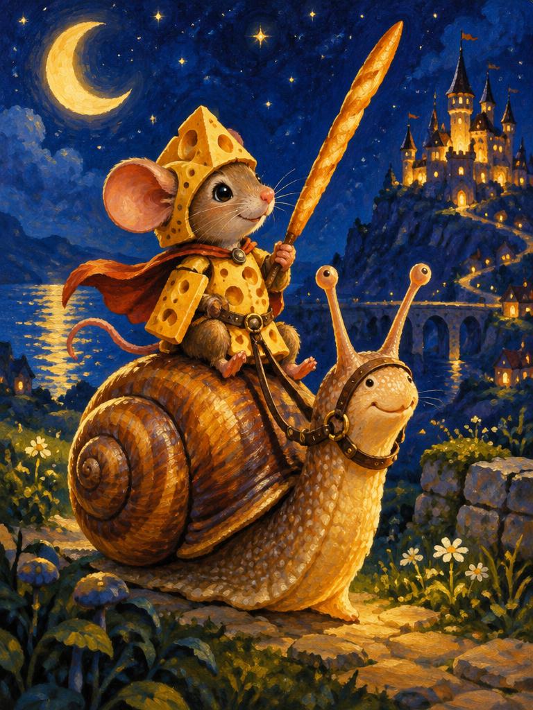 A mouse living in cheese