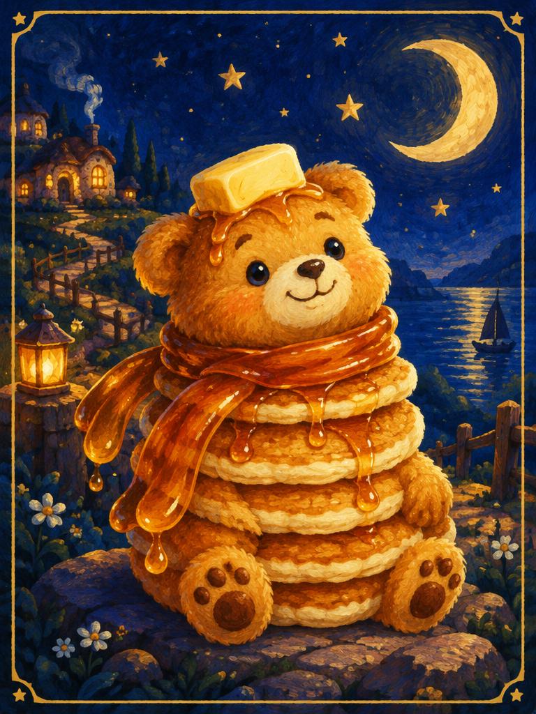 A pancake stack creature