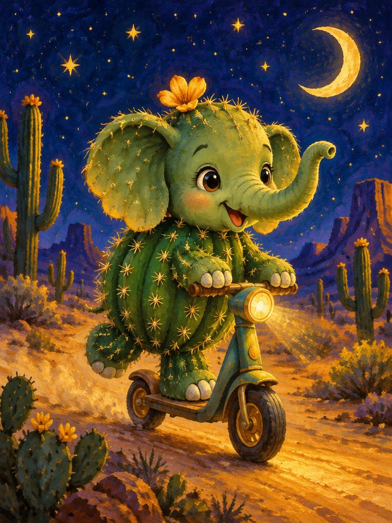 A cactus car