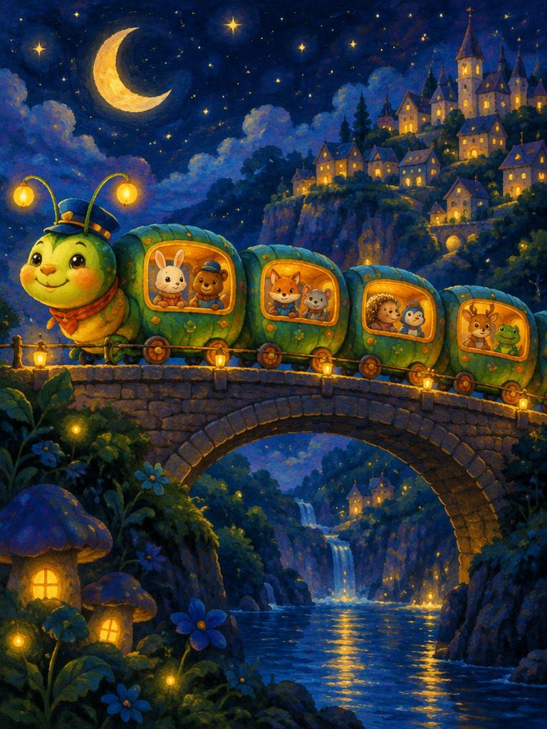 A caterpillar train
