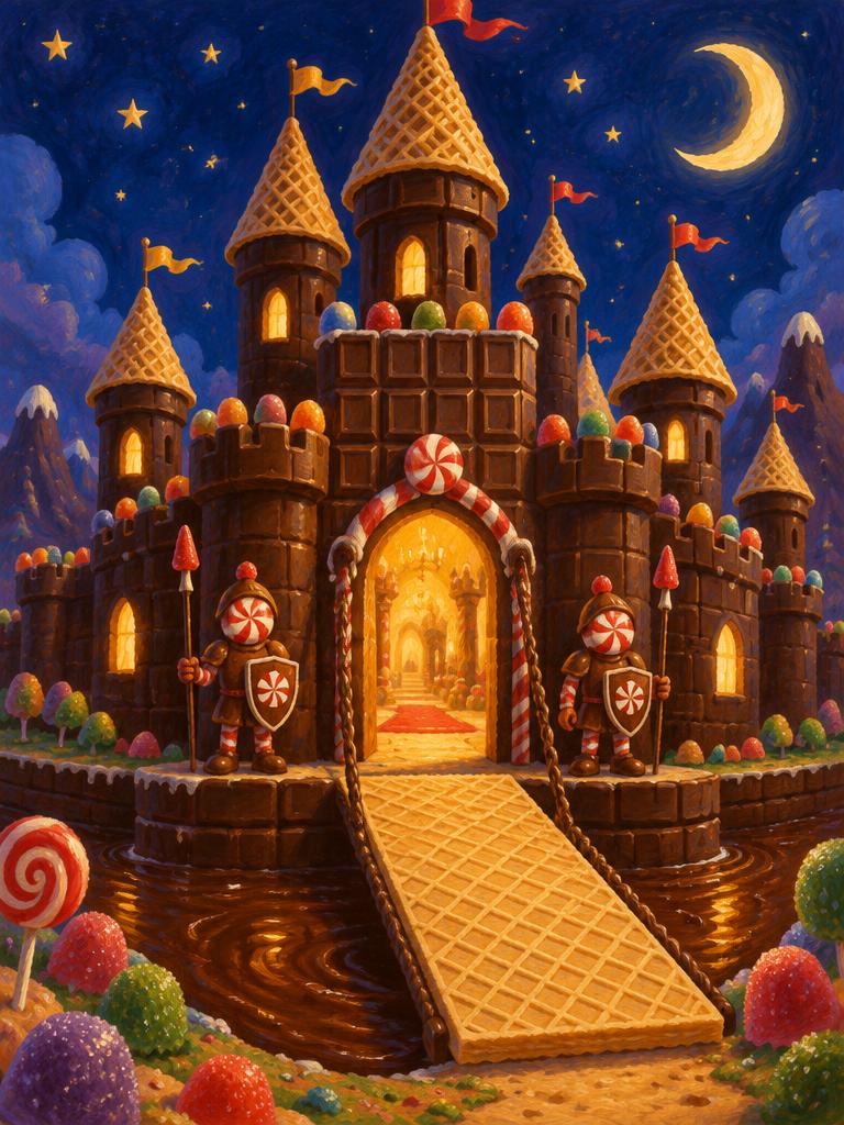 A chocolate river