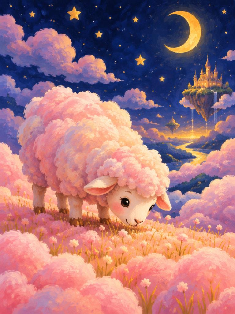 A cotton candy cloud