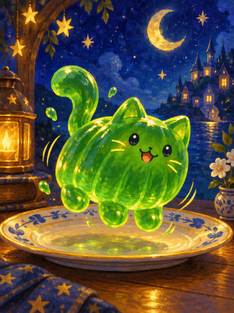 A wobbly jelly