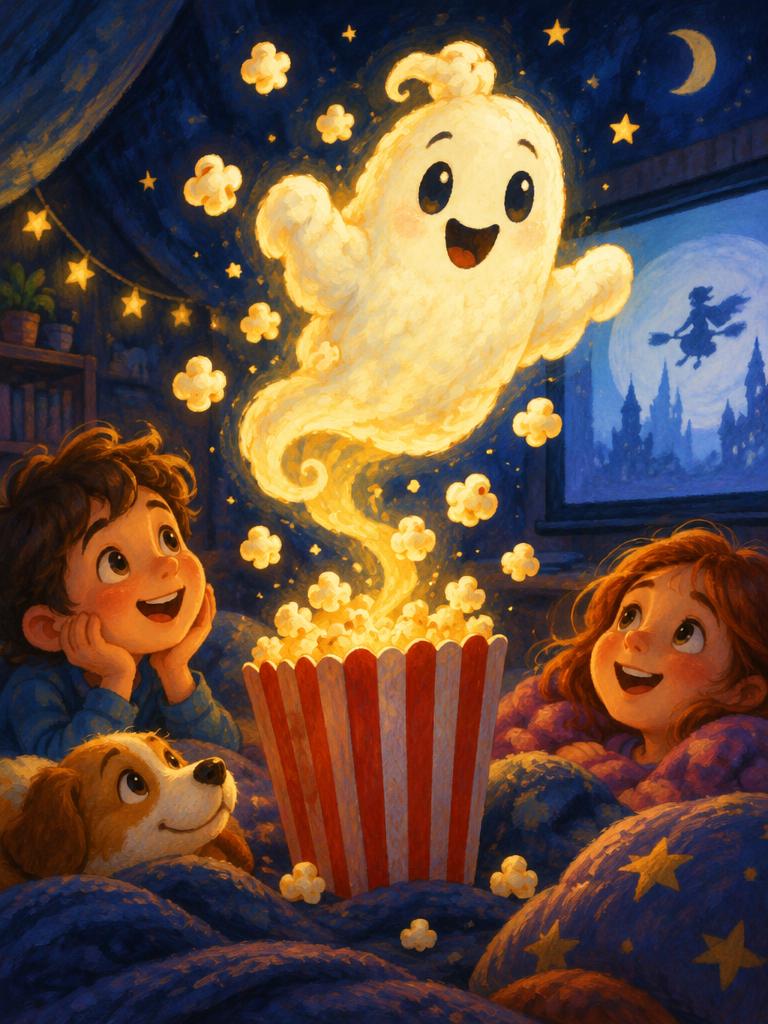 A friendly popcorn spirit